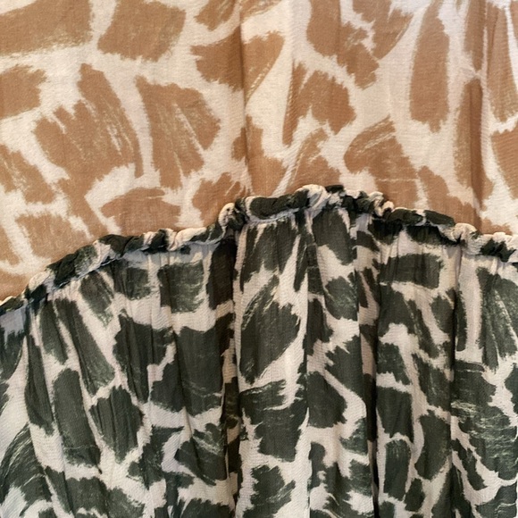 Maeve for Anthropologie animal print tiered maxi dress Sz M Medium New - Picture 4 of 5